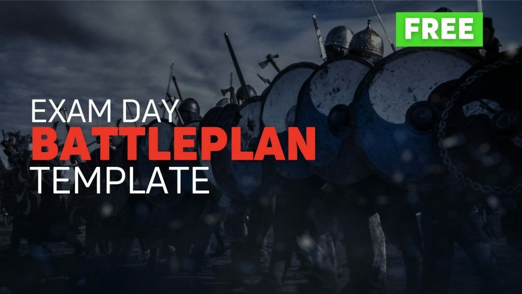 Exam Day Battleplan Template