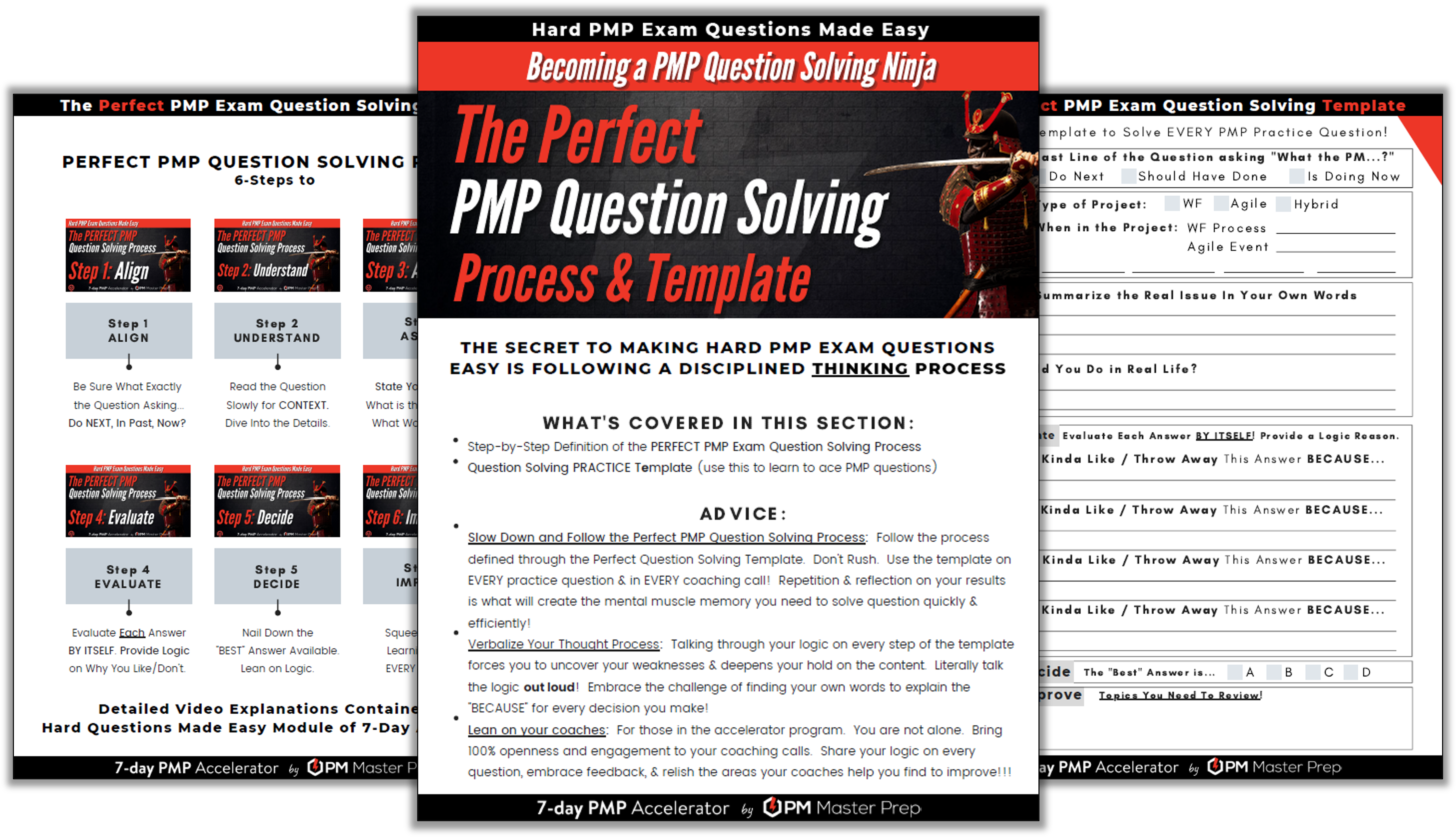 Perfect PMP Exam Question Solving Template